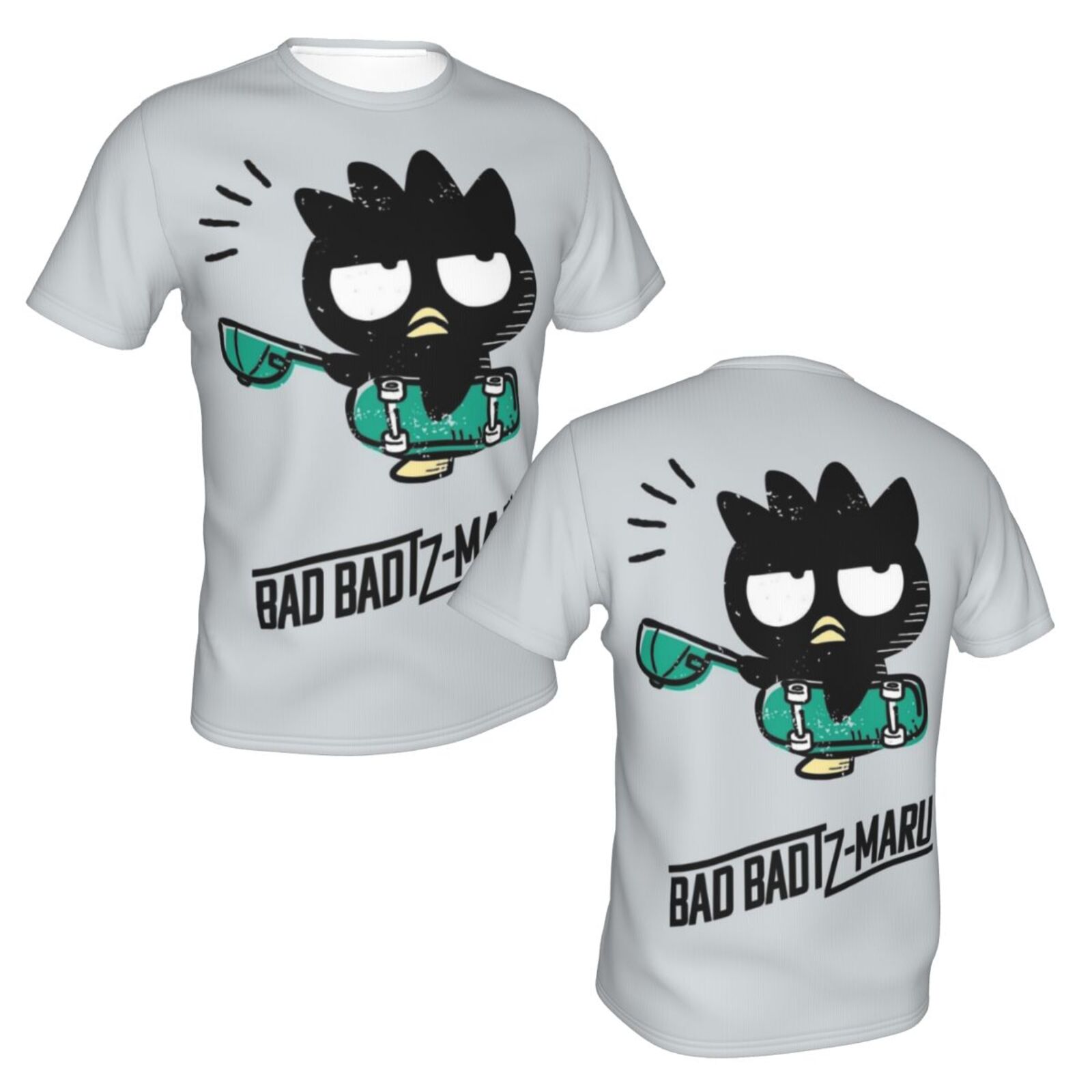 Unisex Badtz Maru T Shirts 3D Printed Short Sleeve Shirts Casual Graphics Tees For Adult Men Women